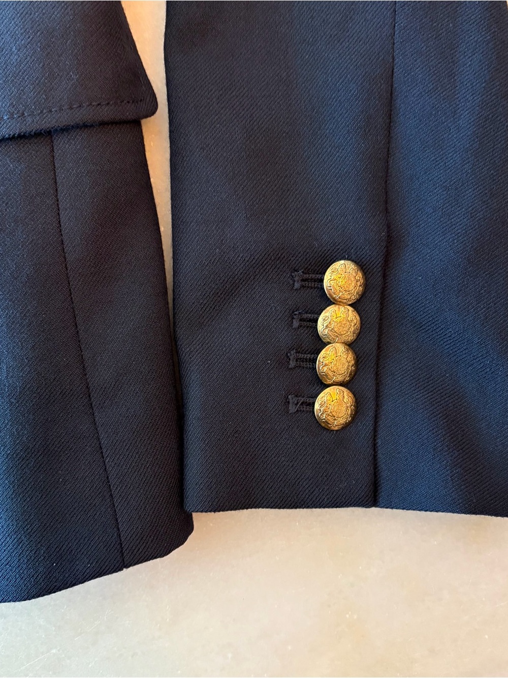 J. Crew Navy “Schoolboy” Blazer with Gold Buttons - Picture 3 of 6